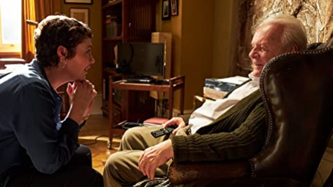 Oliva Coleman and Anthony Hopkins star in The Father.