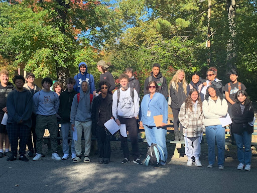 A group picture of Anthropology students at the zoo. Courtesy of Mr. Wolownik
