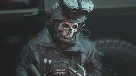 The reinvented character Ghost, from an early mission in the game. 
