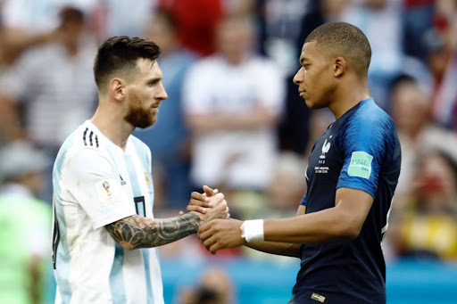 Messi and Mbappe in 2018 World Cup courtesy of Business Insider