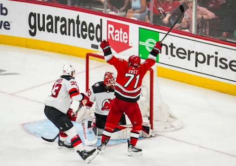 In an overtime goal by Jesper Bratt off an assist pass by Jesperi Kotkaniemi, the Canes move into the Eastern Conference fina (Photo: NY Post)