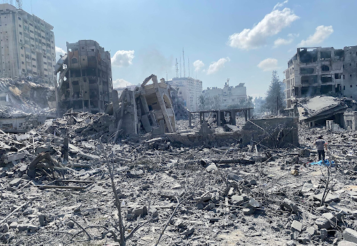 Damage in Gaza Following an Israeli Airstrike
Palestinian News & Information Agency (Wafa) in contract with APAimages, CC BY-SA 3.0 , via Wikimedia Commons
