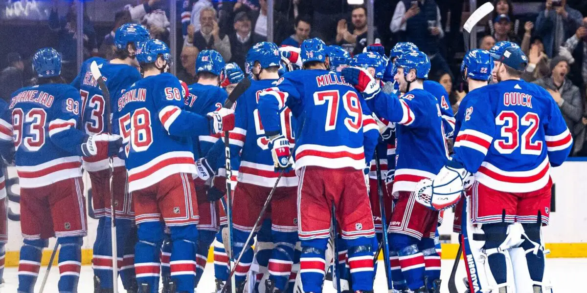 The Rangers 2024-25 team huddle after a win
Photo Credit: Inside the Rink, 2024